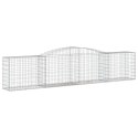 KOSZE GABIONOWE 10 SZT 400X50X80/100CM GALWANIZOWANE ŻELAZO