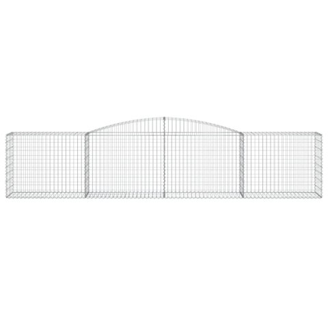 KOSZE GABIONOWE 10 SZT 400X50X80/100CM GALWANIZOWANE ŻELAZO