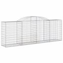 KOSZE GABIONOWE 11 SZT 300X50X100/120CM GALWANIZOWANE ŻELAZO