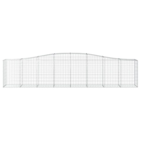KOSZE GABIONOWE 15 SZT 400X50X80/100CM GALWANIZOWANE ŻELAZO