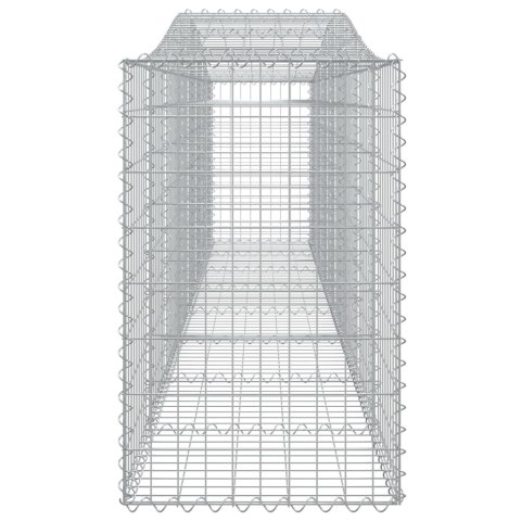 KOSZE GABIONOWE 15 SZT 400X50X80/100CM GALWANIZOWANE ŻELAZO
