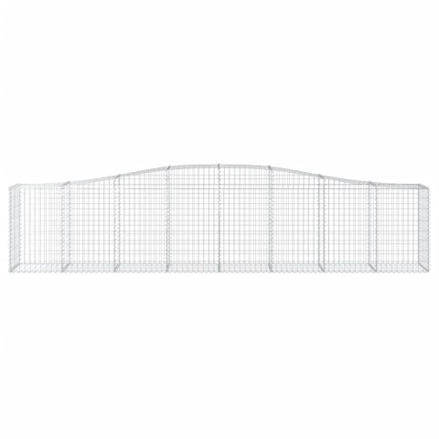 KOSZE GABIONOWE 9 SZT 400X50X80/100CM GALWANIZOWANE ŻELAZO
