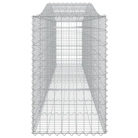KOSZE GABIONOWE 9 SZT 400X50X80/100CM GALWANIZOWANE ŻELAZO