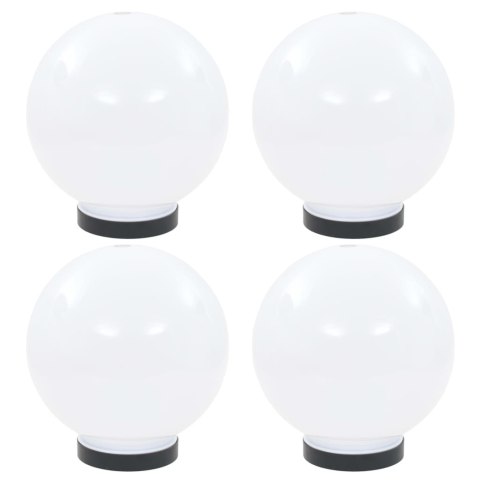 LAMPY OGRODOWE LED 4 SZT. KULISTE 20CM PMMA