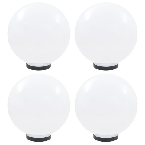 LAMPY OGRODOWE LED 4 SZT. KULISTE 30CM PMMA
