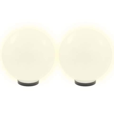 LAMPY OGRODOWE LED 4 SZT. KULISTE 30CM PMMA