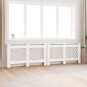 OSŁONY NA KALORYFER GRZEJNIK 2 SZT. BIAŁE 152X19X81,5CM MDF