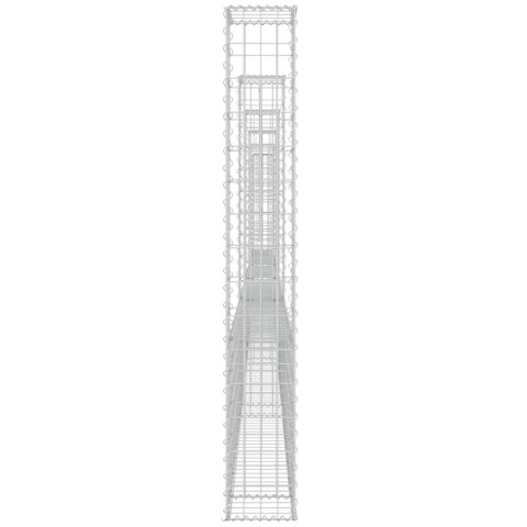 6 SŁUPKÓW GABIONOWYCH U-KSZTAŁTNYCH 620X20X150CM ŻELAZNYCH