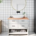 BLAT DO ŁAZIENKI JASNOBRĄZOWY 100X50X(2-4)CM LITE DREWNO