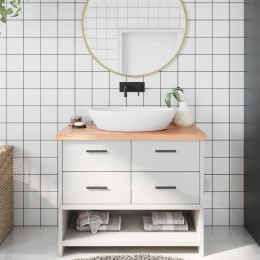 BLAT DO ŁAZIENKI JASNOBRĄZOWY 100X50X(2-4)CM LITE DREWNO