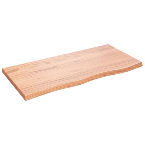 BLAT DO ŁAZIENKI JASNOBRĄZOWY 100X50X(2-4)CM LITE DREWNO
