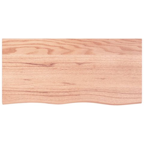 BLAT DO ŁAZIENKI JASNOBRĄZOWY 100X50X(2-4)CM LITE DREWNO