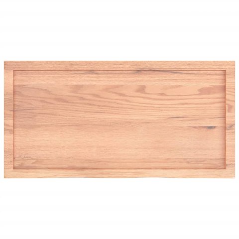 BLAT DO ŁAZIENKI JASNOBRĄZOWY 100X50X(2-4)CM LITE DREWNO