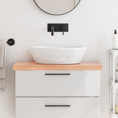 BLAT DO ŁAZIENKI JASNOBRĄZOWY 80X40X(2-6)CM LITE DREWNO