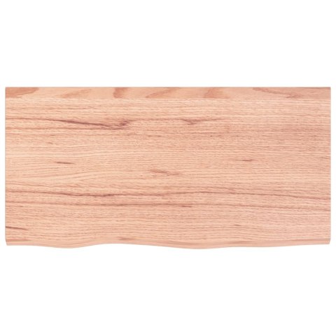 BLAT DO ŁAZIENKI JASNOBRĄZOWY 80X40X(2-6)CM LITE DREWNO