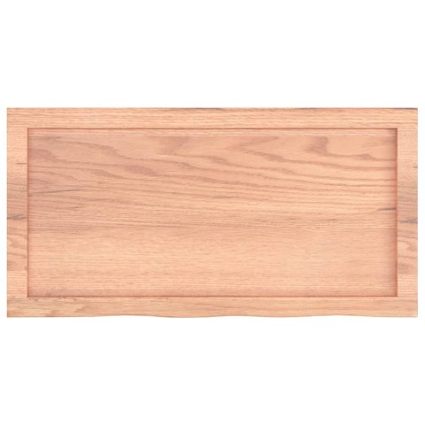 BLAT DO ŁAZIENKI JASNOBRĄZOWY 80X40X(2-6)CM LITE DREWNO