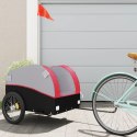 PRZYCZEPKA ROWEROWA CZARNO-CZERWONA 45 KG ŻELAZO