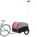 PRZYCZEPKA ROWEROWA CZARNO-CZERWONA 45 KG ŻELAZO