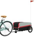 PRZYCZEPKA ROWEROWA CZARNO-CZERWONA 45 KG ŻELAZO