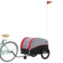 PRZYCZEPKA ROWEROWA CZARNO-CZERWONA 45 KG ŻELAZO