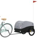 PRZYCZEPKA ROWEROWA CZARNO-SZARA 45 KG ŻELAZO