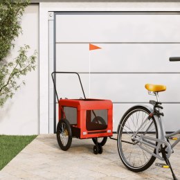 PRZYCZEPKA ROWEROWA DLA ZWIERZĄT TKANINA OXFORD I ŻELAZO