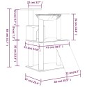 DRAPAK DLA KOTA Z SIZALOWYMI SŁUPKAMI JASNOSZARY 83CM