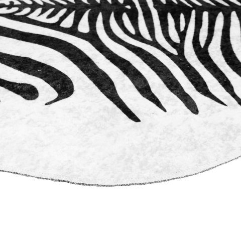 DYWAN CZARNO-BIAŁY 120X170CM ZEBRA Z MOŻLIWOŚCIĄ PRANIA
