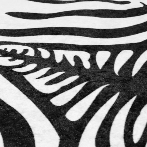 DYWAN CZARNO-BIAŁY 120X170CM ZEBRA Z MOŻLIWOŚCIĄ PRANIA