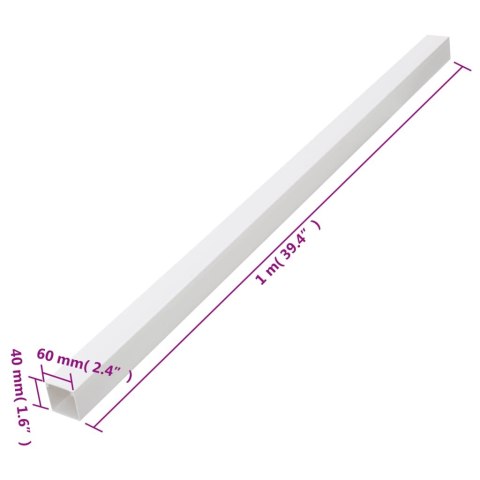 KANAŁ ELEKTROINSTALACYJNY 60X40 MM 10 M PVC