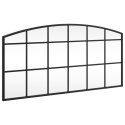 LUSTRO ŚCIENNE CZARNE 80X40CM ZAKOŃCZONE ŁUKIEM ŻELAZO