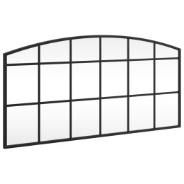 LUSTRO ŚCIENNE CZARNE 80X40CM ZAKOŃCZONE ŁUKIEM ŻELAZO