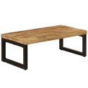 STOLIK KAWOWY 100X50X35CM LITE DREWNO MANGO I STAL