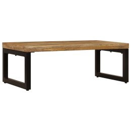 STOLIK KAWOWY 100X50X35CM LITE DREWNO MANGO I STAL