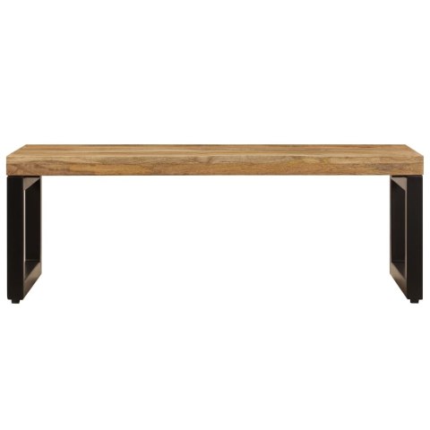 STOLIK KAWOWY 100X50X35CM LITE DREWNO MANGO I STAL