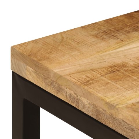 STOLIK KAWOWY 100X50X35CM LITE DREWNO MANGO I STAL