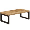 STOLIK KAWOWY 100X50X35CM LITE DREWNO MANGO I STAL