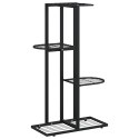 4-POZIOMOWY STOJAK NA KWIATY 43X22X76CM CZARNY METALOWY