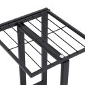 4-POZIOMOWY STOJAK NA KWIATY 43X22X76CM CZARNY METALOWY