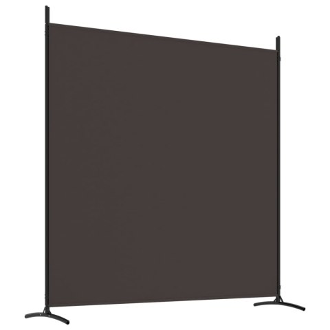 PARAWAN 3-PANELOWY BRĄZOWY 525X180CM TKANINA