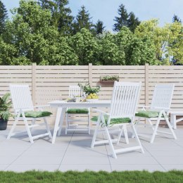 PODUSZKI NA KRZESŁA 4 SZT. WZÓR W LIŚCIE 50X50X7CM TKANINA