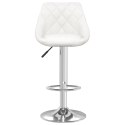 STOŁKI BAROWE 2 SZT. BIAŁE SZTUCZNA SKÓRA