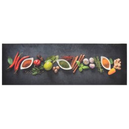 DYWANIK KUCHENNY WZÓR W PRZYPRAWY 60X180CM AKSAMIT