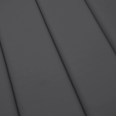 PODUSZKA NA LEŻAK ANTRACYTOWA 200X50X3CM TKANINA OXFORD