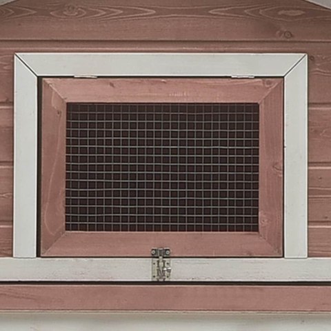 KLATKA DLA KRÓLIKA MOKKA 310X70X87CM DREWNO SOSNY I JODŁY