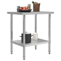 KUCHENNY STÓŁ ROBOCZY 80X60X85CM STAL NIERDZEWNA