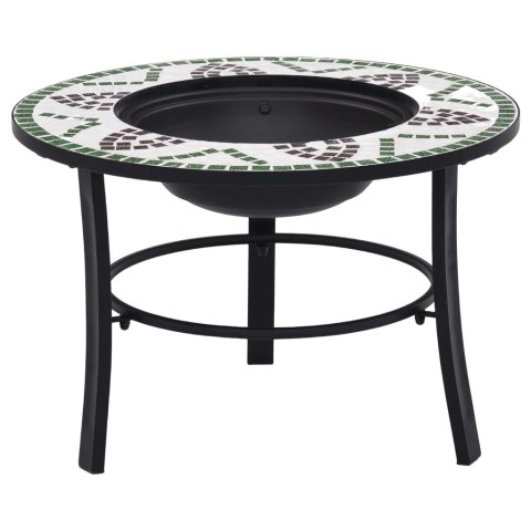 PALENISKO Z MOZAIKĄ ZIELONE 68CM CERAMIKA