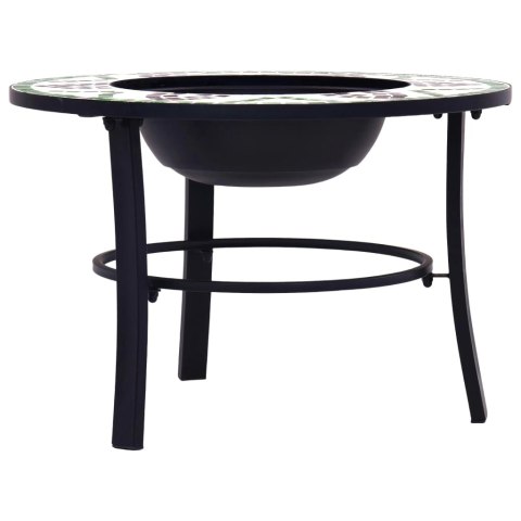 PALENISKO Z MOZAIKĄ ZIELONE 68CM CERAMIKA