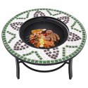 PALENISKO Z MOZAIKĄ ZIELONE 68CM CERAMIKA