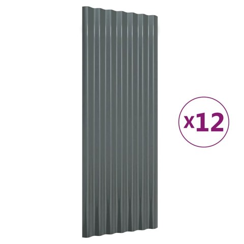 PANELE DACHOWE 12 SZT. STAL OCYNKOWANA 100X36CM